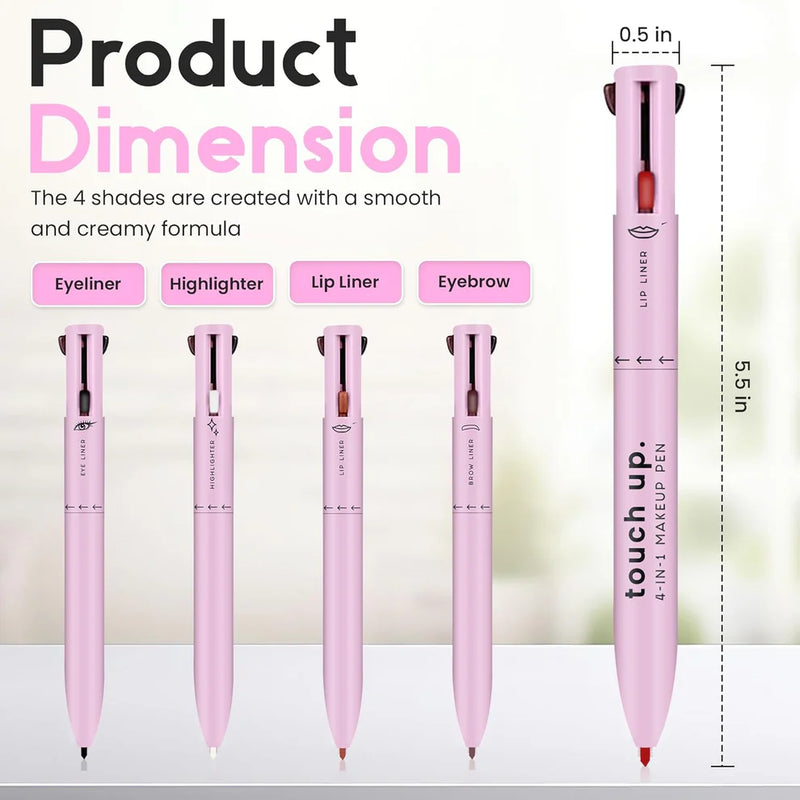 4-in-1 Makeup Pen (Eye Liner, Brow Liner, Lip Liner, and Highlighter)