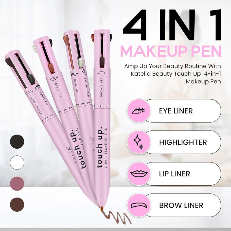 4-in-1 Makeup Pen (Eye Liner, Brow Liner, Lip Liner, and Highlighter)